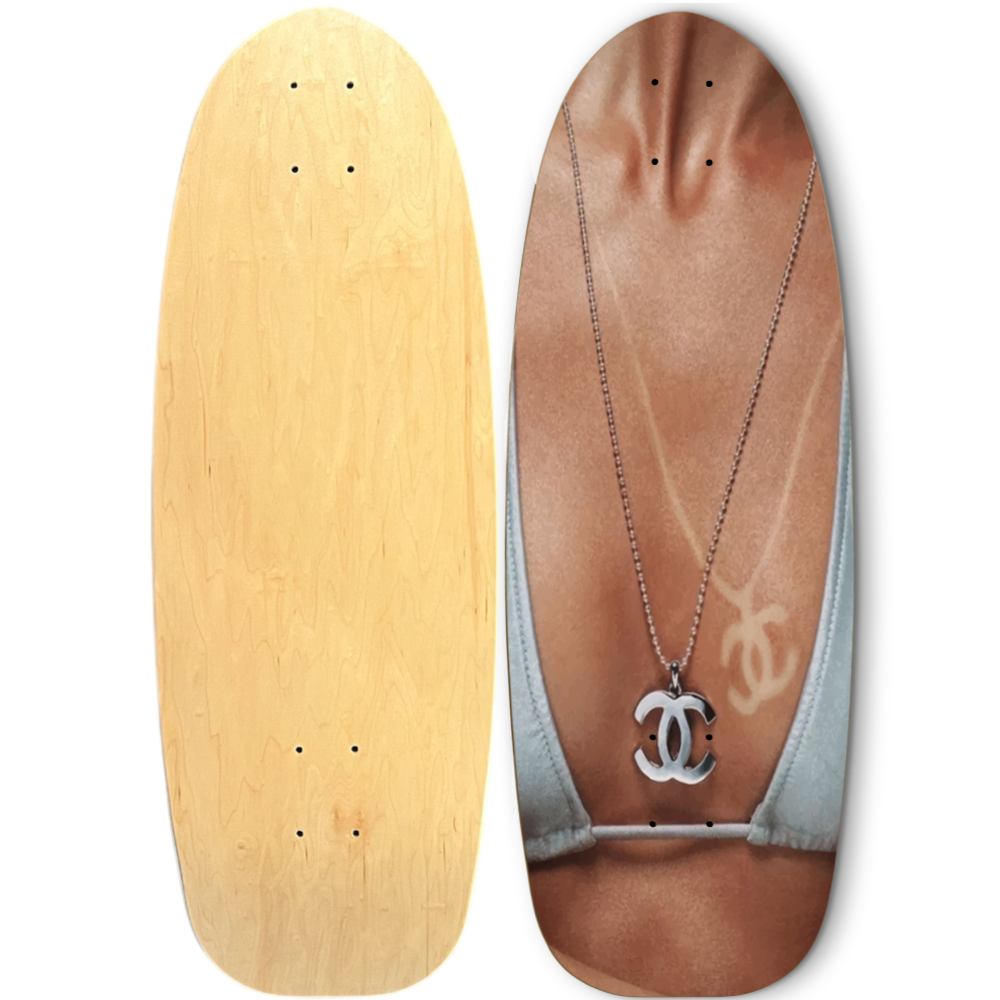 EXPENSIVE TAN-LINE + SKATEBOARD