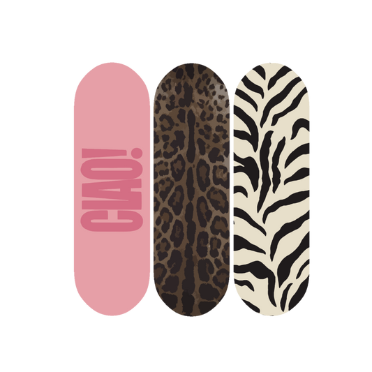 SET #5 (ciao pink + leopard brown + zebra)